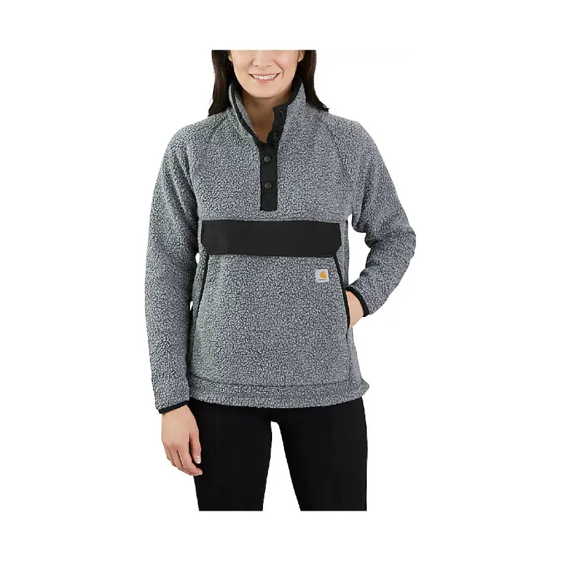 Carhartt Women's Relaxed Fit Fleece Pullover Jacket - Granite Heather - ONLINE STORE CREDIT/EXCHANGE ONLY