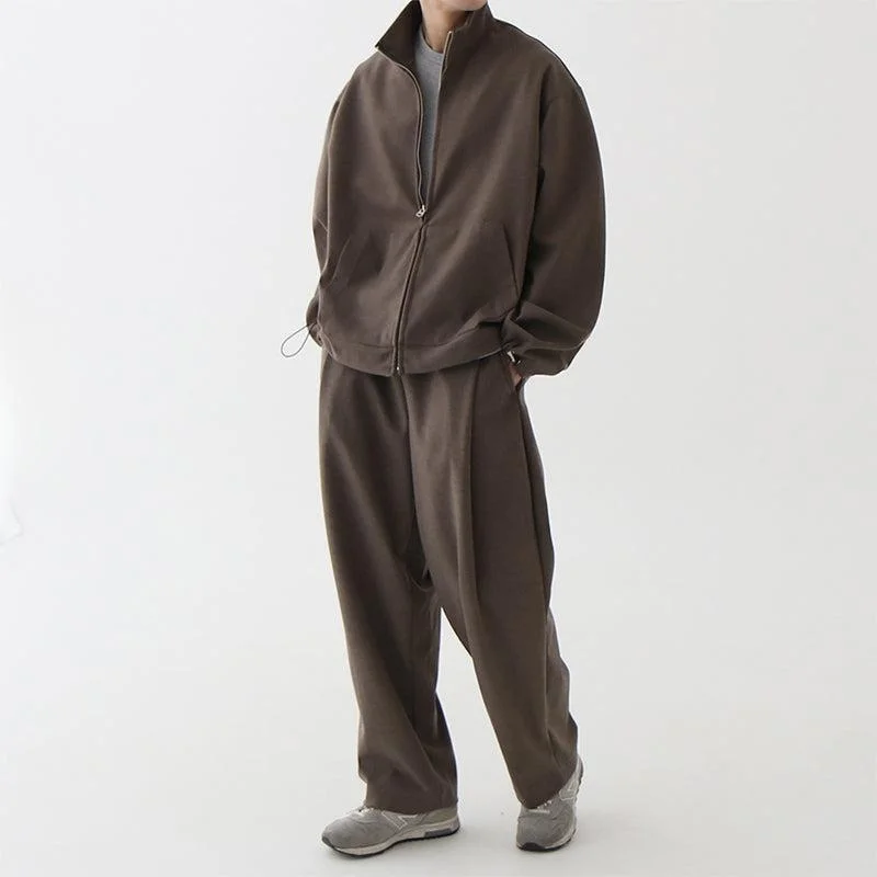 RT No. 4453 ZIP-UP COLLAR JK & WIDE SWEATPANTS