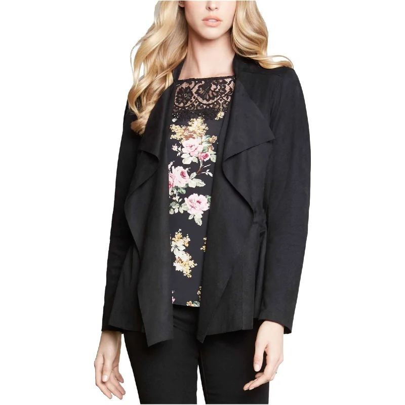 Karen Kane Womens Drape Front Jacket, Black, X-Large