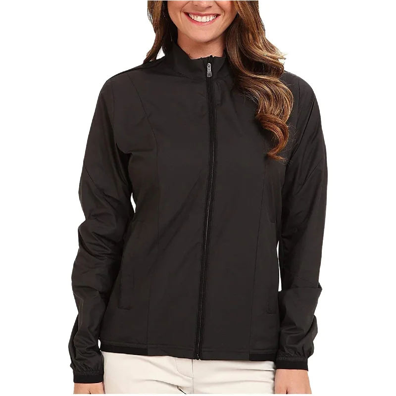 Adidas Womens Climaproof Windbreaker Jacket, Black, Medium