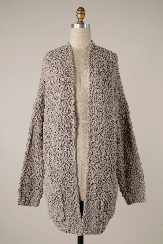 Popcorn Knit Cardigan