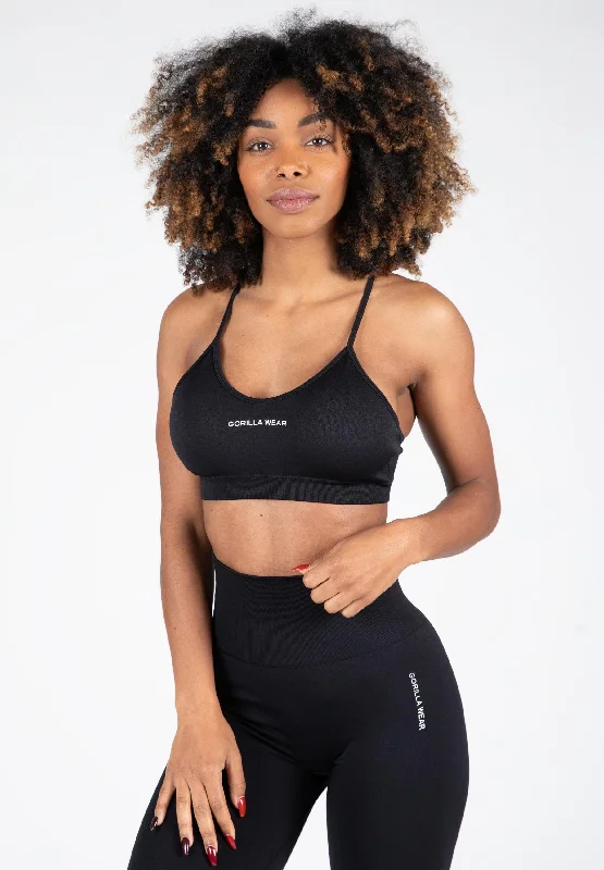 Quincy Seamless Sport Bra - Black