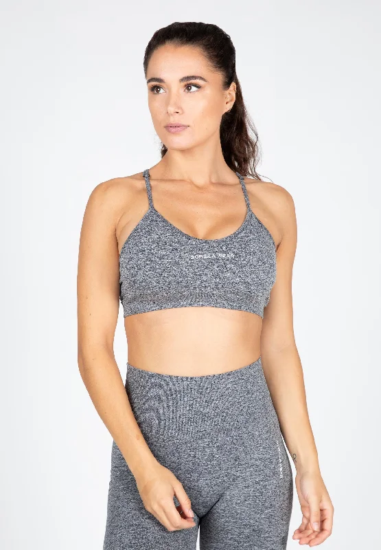 Quincy Seamless Sport Bra - Gray Melange