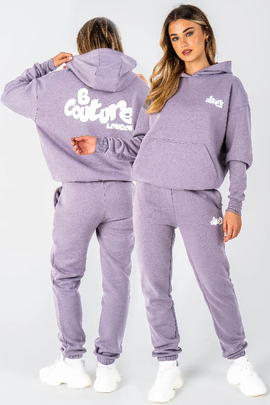 Erindale Oversized Fleece Tracksuit - Lavender