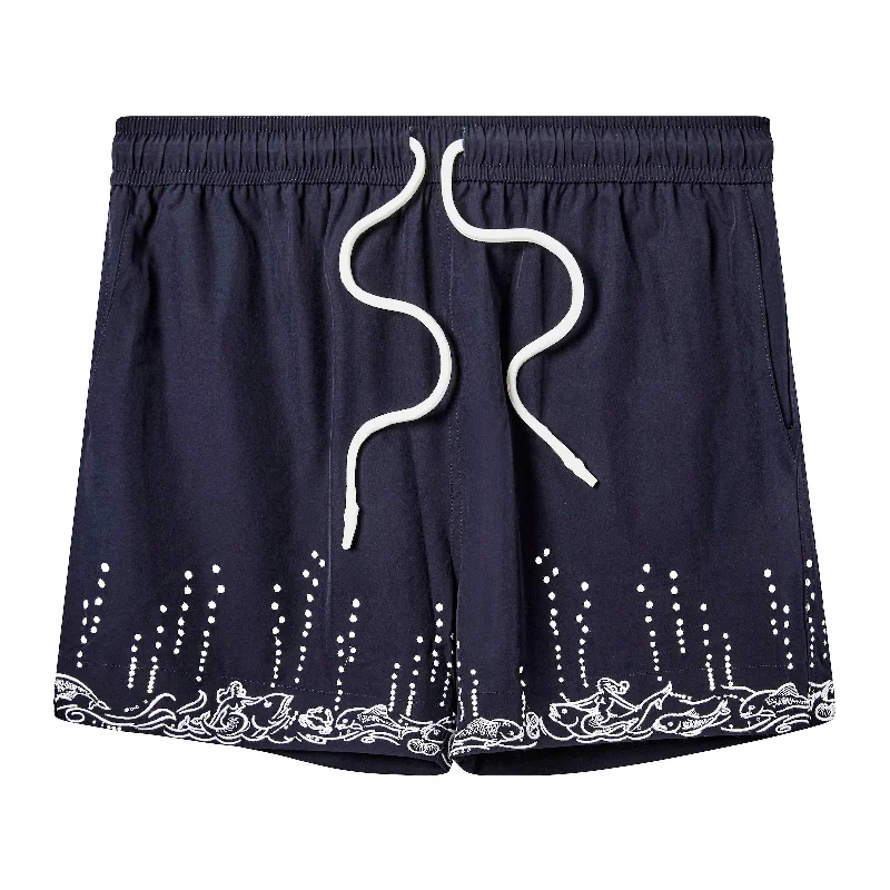 'Fruits De Mer' Swim Trunks (Navy)