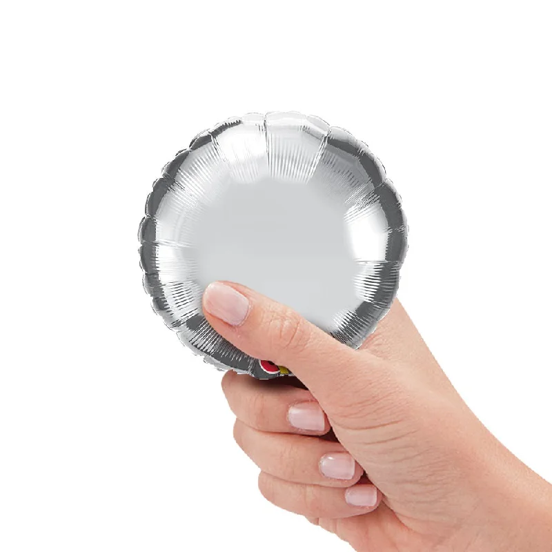 4 inch MINI CIRCLE - SILVER (AIR-FILL ONLY)