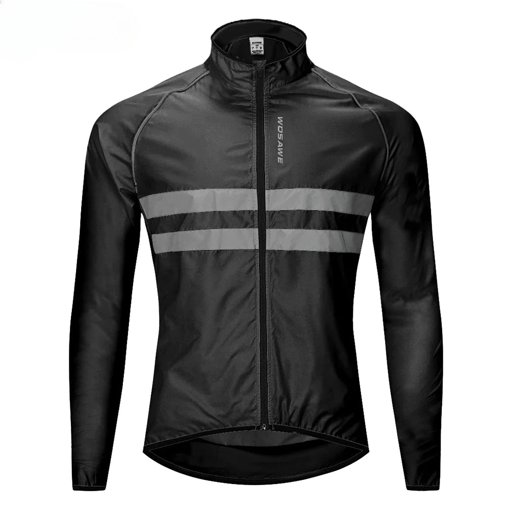 Men's Cycling Jacket High Visibility MultiFunction Jersey Road MTB Bike Bicycle Windbreaker Windproof Quick Dry Jacket