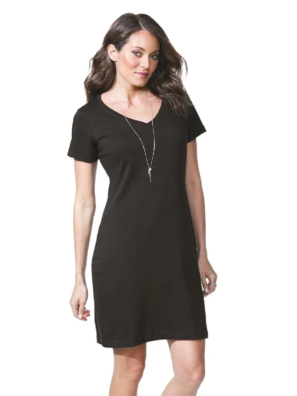 LAT Ladies Fine Jersey Crossover V-Neck Coverup