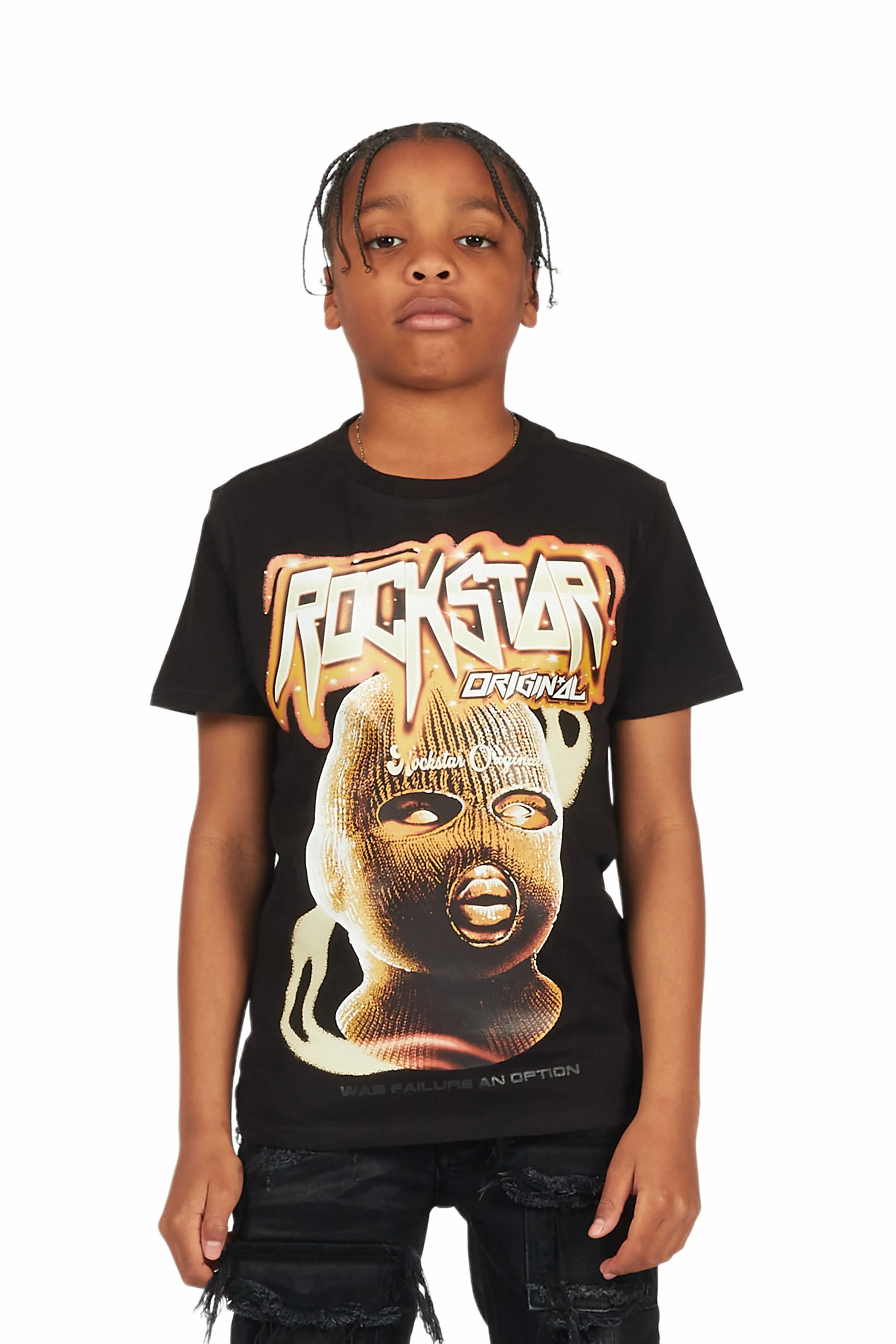 Boys Taranis Black Graphic T-Shirt