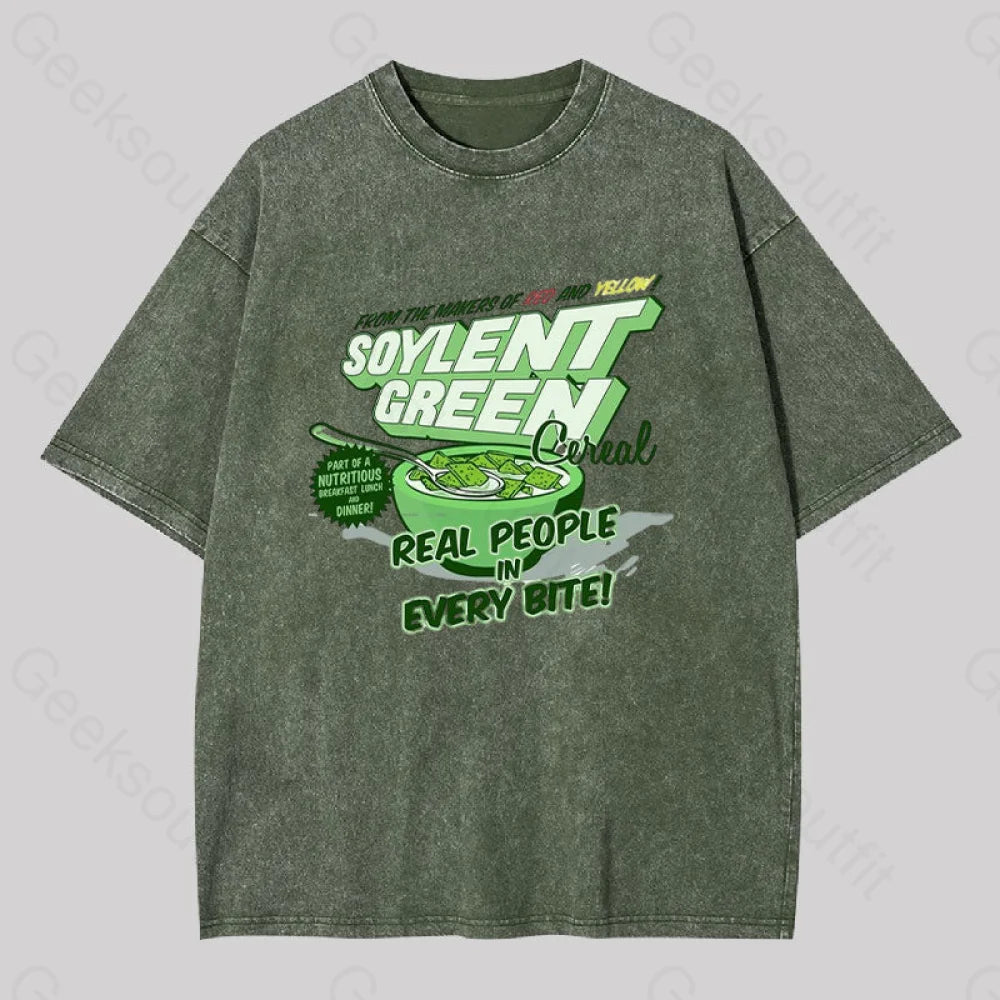 Soylent Green Cereal Washed T-shirt