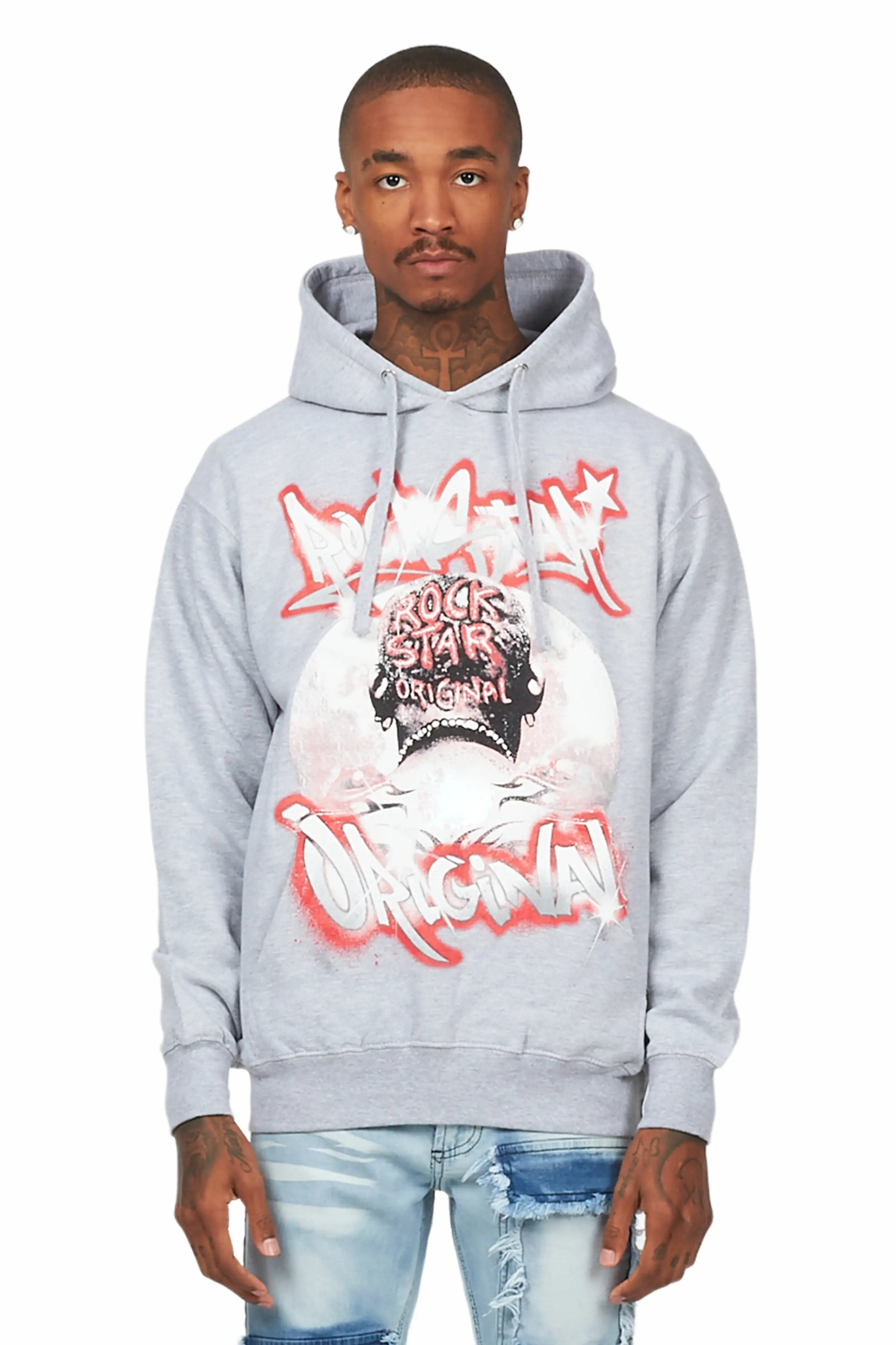 Euclid Heather Grey Graphic Hoodie