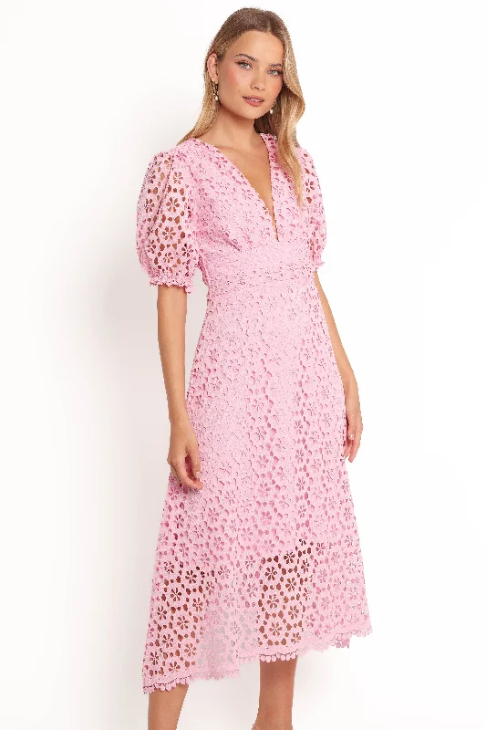 Arlington Midi Dress - Pink