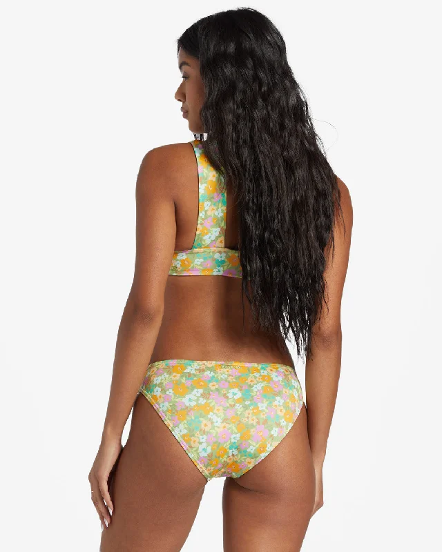 On The Bright Side Lowrider Bikini Bottoms - Palm Green