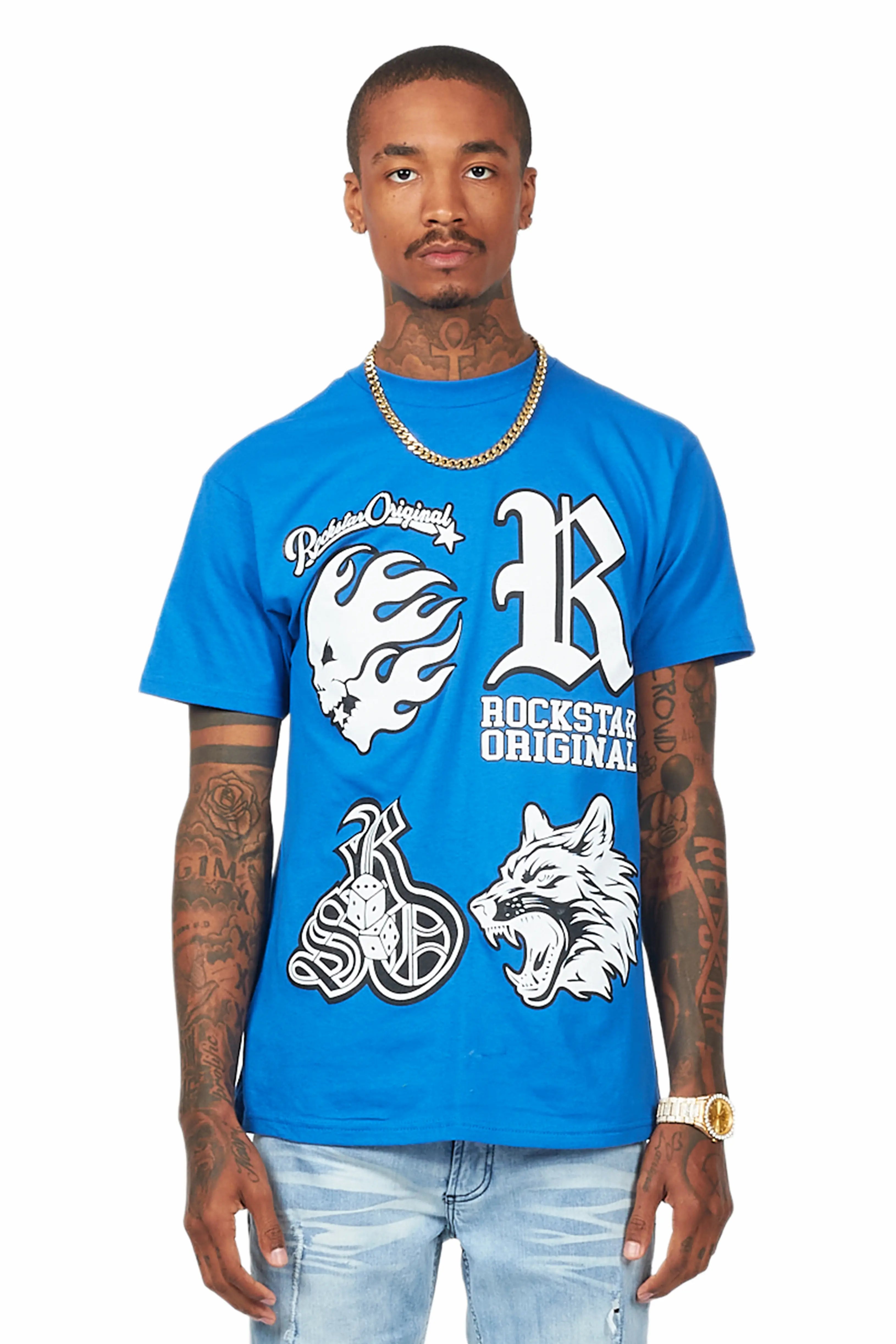 Fagan Royal Blue Graphic T-Shirt