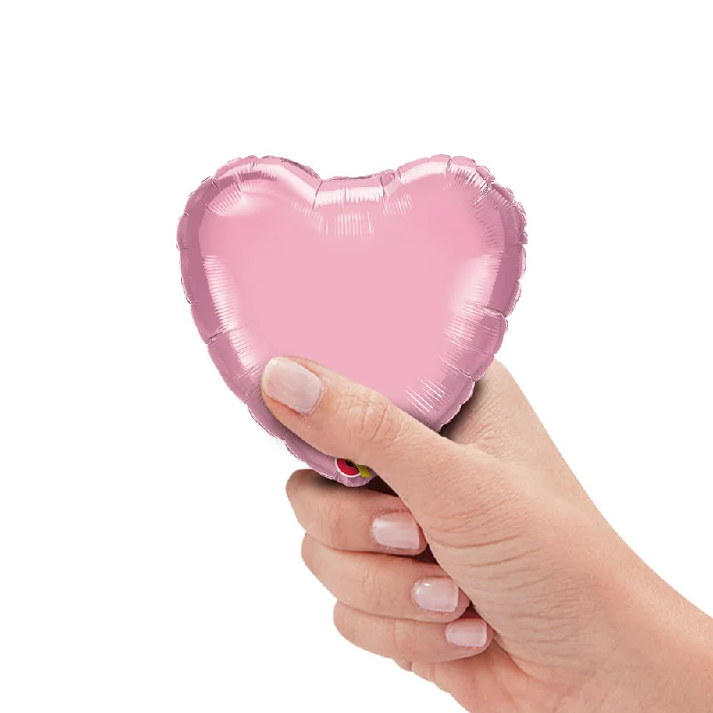 4 inch MINI HEART - PEARL PINK (AIR-FILL ONLY)