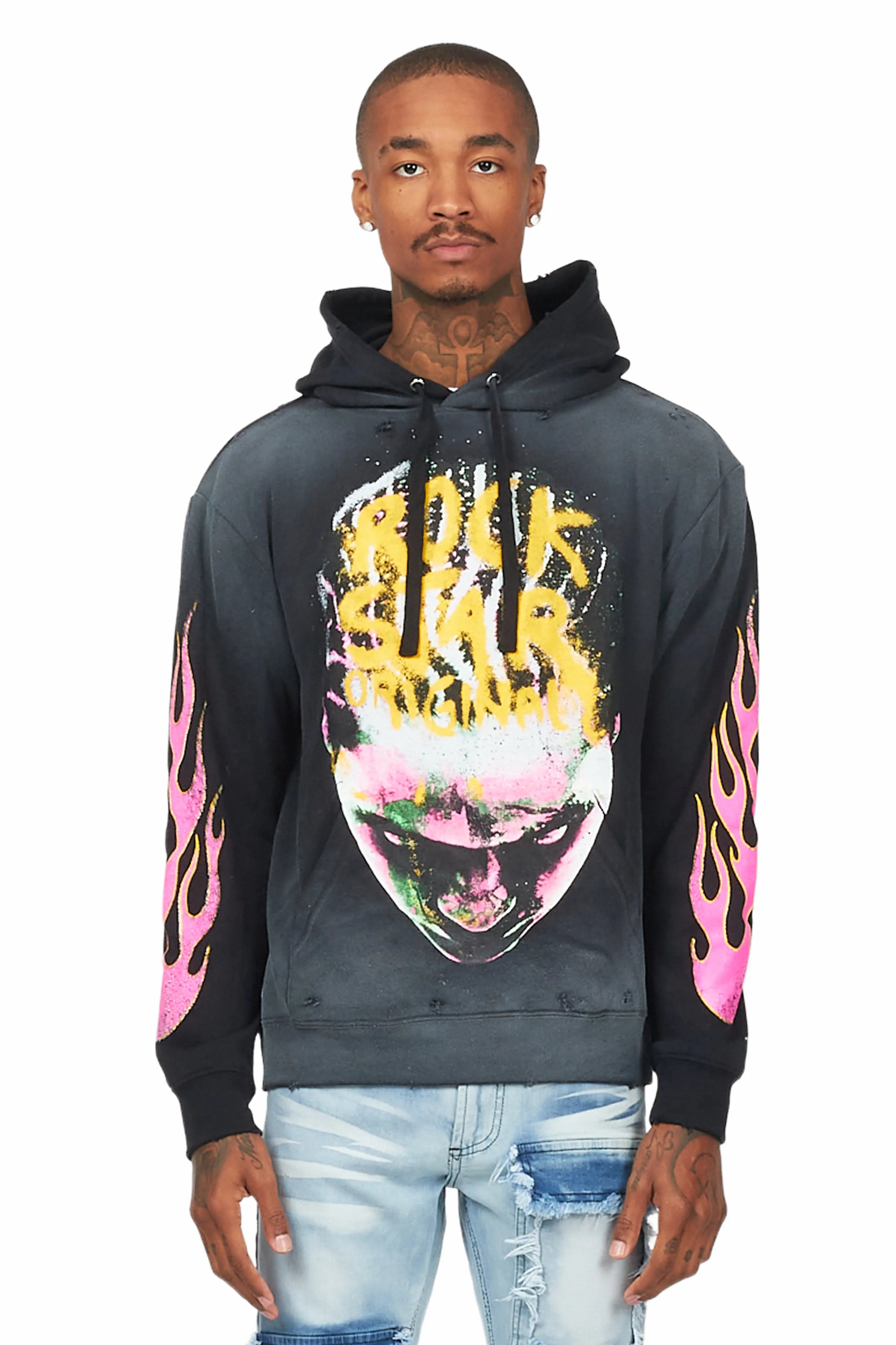 Rafe Black Graphic Hoodie