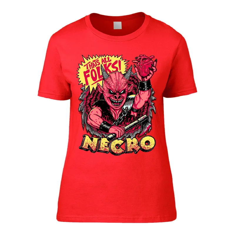 Necro "That's All Folks" Girls T-shirt