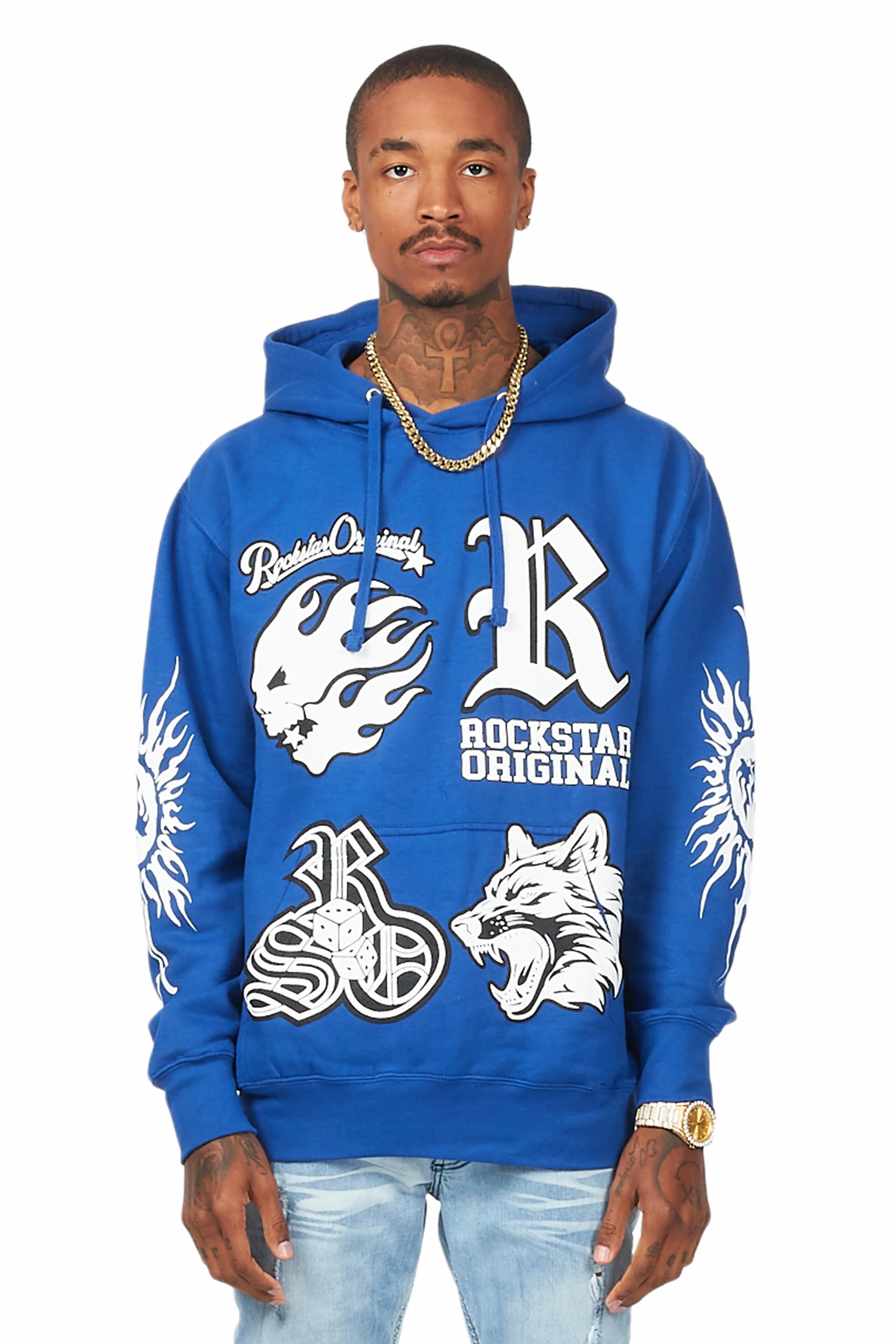 Fagan Royal Blue Graphic Hoodie