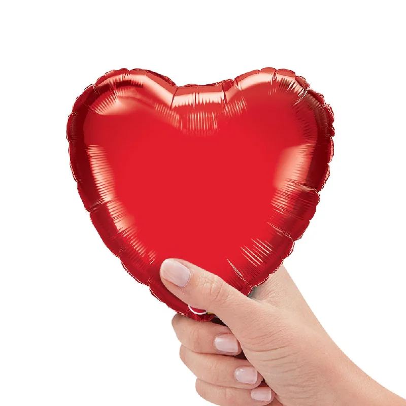 9 inch HEART - RUBY RED (AIR-FILL ONLY)