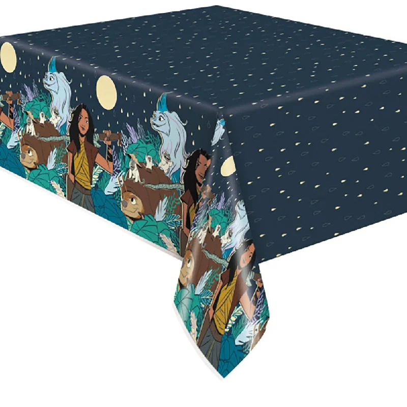 RAYA & THE LAST DRAGON RECTANGULAR PLASTIC TABLE COVER 54 inch X 84 inch