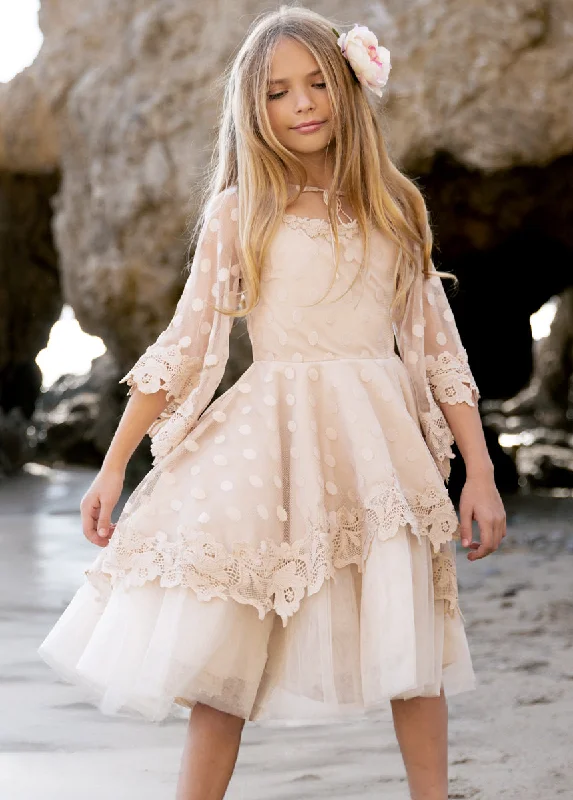 Gracyn Petticoat Dress in Oat