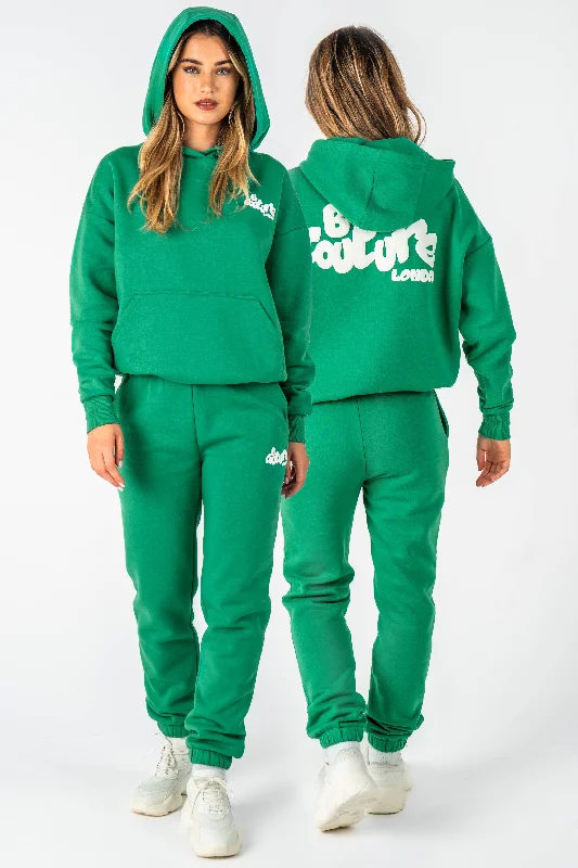 Erindale Oversized Fleece Tracksuit - Green