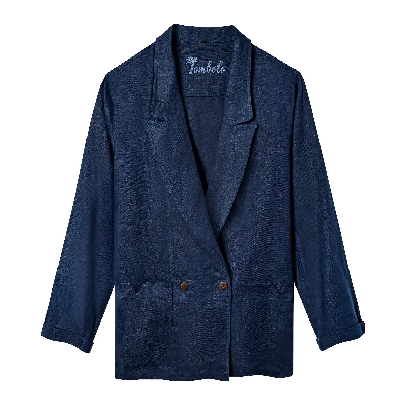 Easy-Going Jacket (Navy Linen)