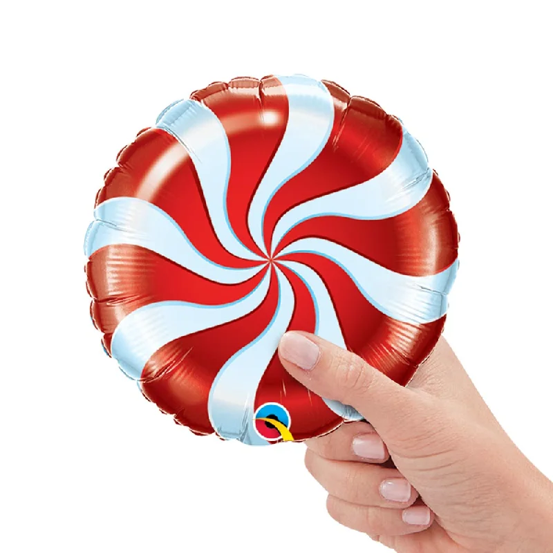 9 inch MINI CANDY SWIRL RED (AIR-FILL ONLY)