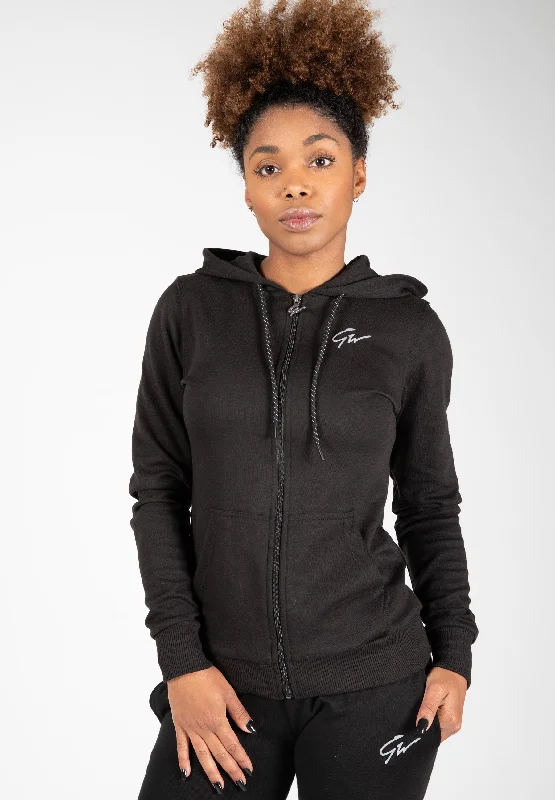 Pixley Zipped Hoodie - Black