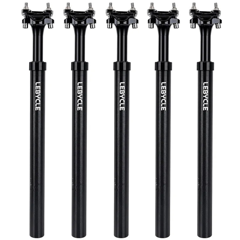 Lebycle MTB Bike Aluminum alloy 400MM shock absorber Seatpost Adjustable Suspension Seat Post Travel 50MM