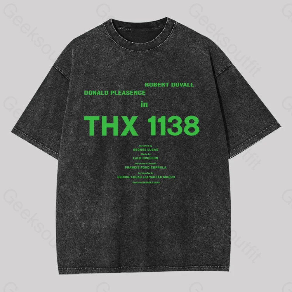 Robert Duvall Donald Pleasence in THX 1138 Washed T-shirt