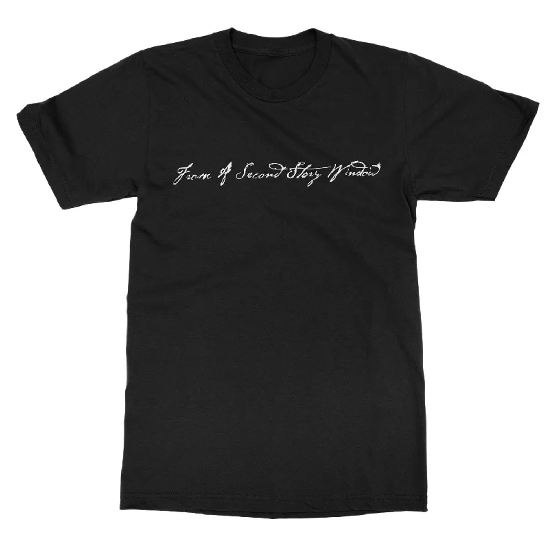 From A Second Story Window "Script Logo " T-Shirt