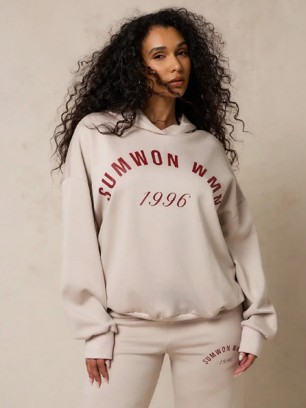 SUMWON WOMEN Essentials Graphic Oversized Hoodie