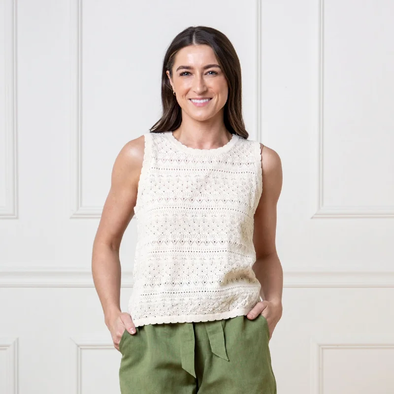 Organic Crochet Sweater Tank