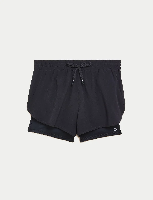 Woven Layered Gym Shorts