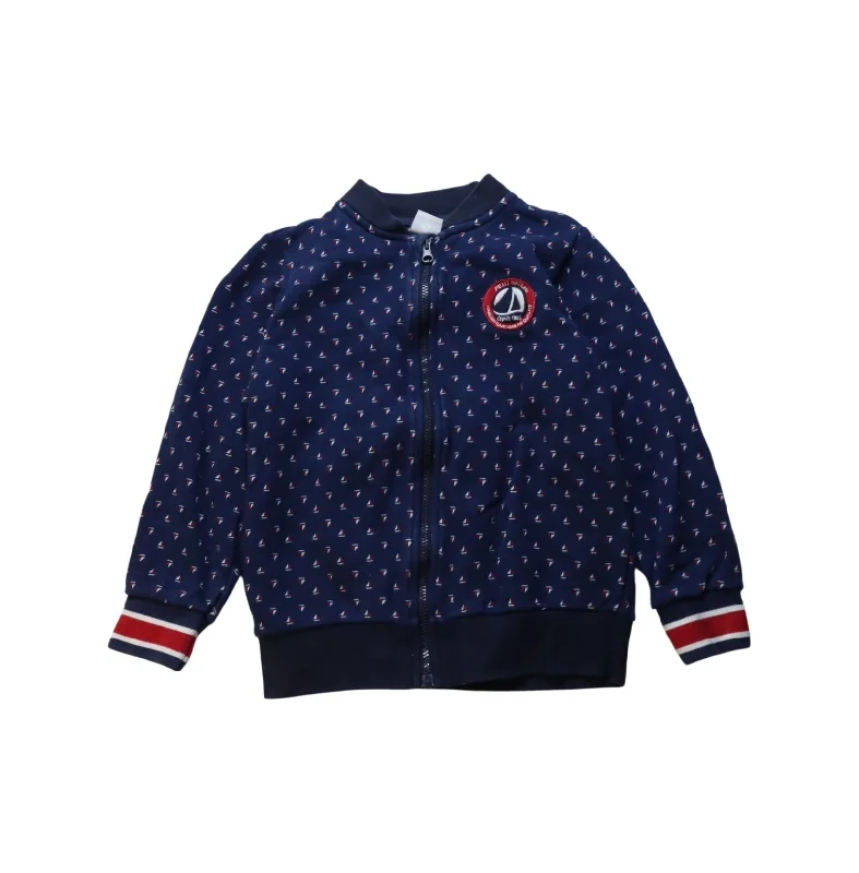 Petit Bateau Zippered Sweatshirt 5T