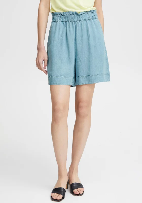 B.Young Lana Denim Shorts, Light Blue Denim