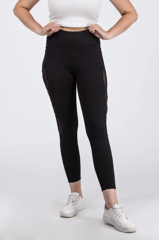 Power Mesh Women's Mesh Inset Leggings