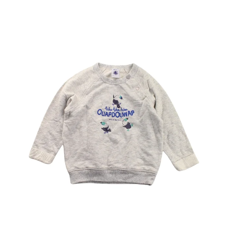 Petit Bateau Buttoned Sweatshirt 12-18M