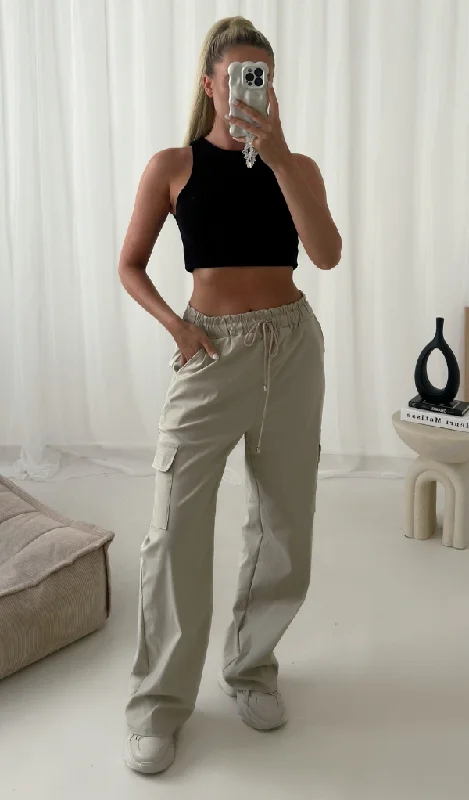 Lola Wide Leg Cargo Trousers