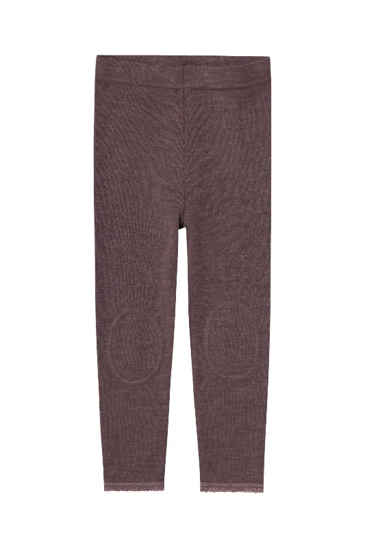 Name It - Nmfwang Wool Neddle Legging Solid - 4475084 Sparrow