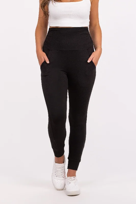 Haley Pleated Women's High-Waist Joggers