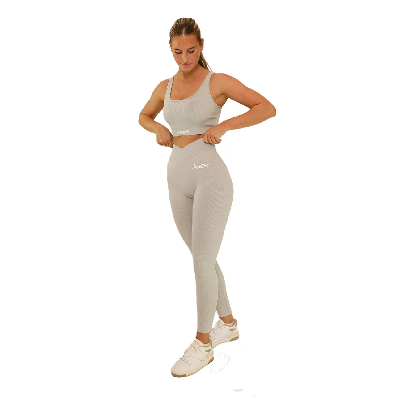 Ribbed AKER leggings - Grey