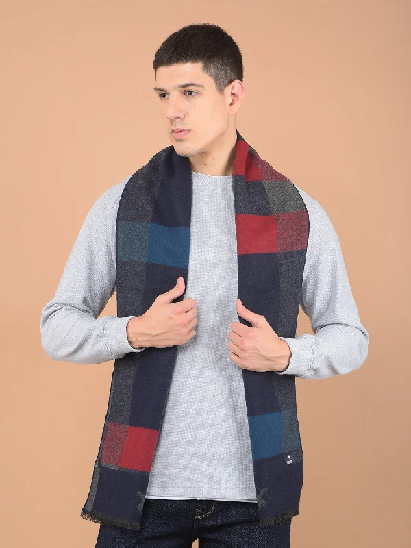 Men's Printed Blue Fashion Muffler