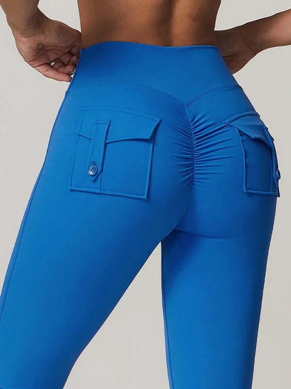 ZASUWA Female Pocket Scrunch Bum Cargo Leggings