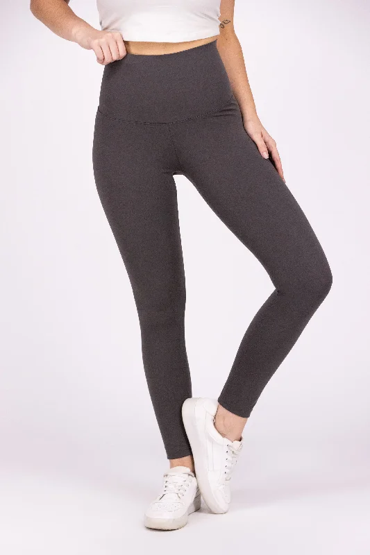 Waistband Women's Flattering High Waist Leggings