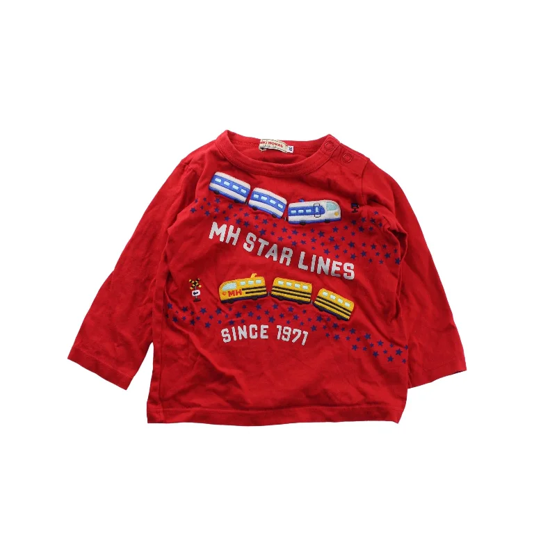 Miki House Buttoned Sweatshirt 12-18M