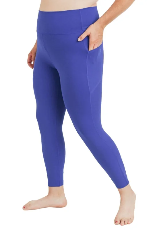 Mono B Laser-Cut and Bonded Essential Foldover Highwaist Leggings