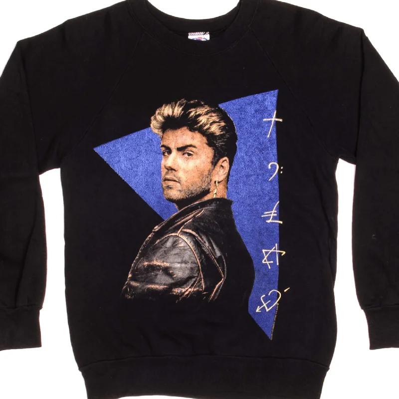 VINTAGE GEORGE MICHAEL SWEATSHIRT 1989 SIZE SMALL MADE IN USA