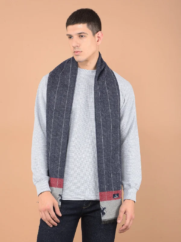 Men's Striped Blue Fashion Muffler